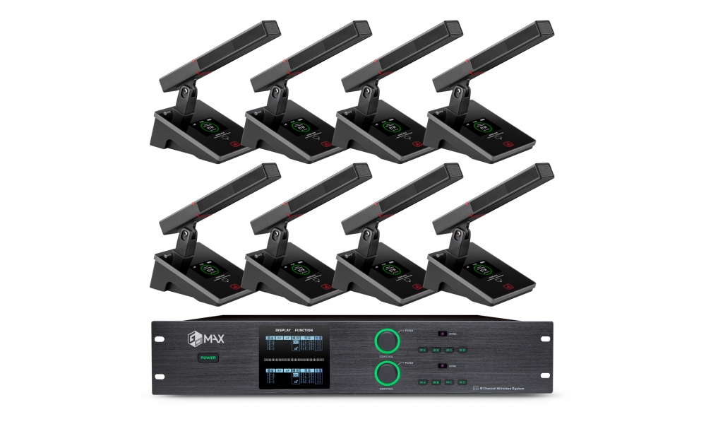 BH-W2610D 一拖八無線會議話筒