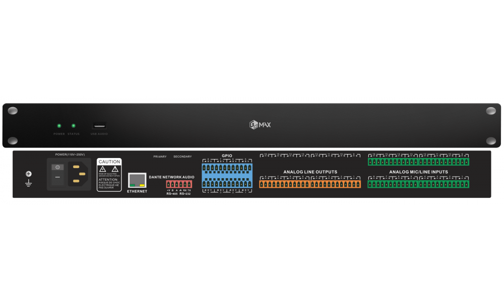 MAX-DMP 1608 16進(jìn)8出數(shù)字音頻處理器